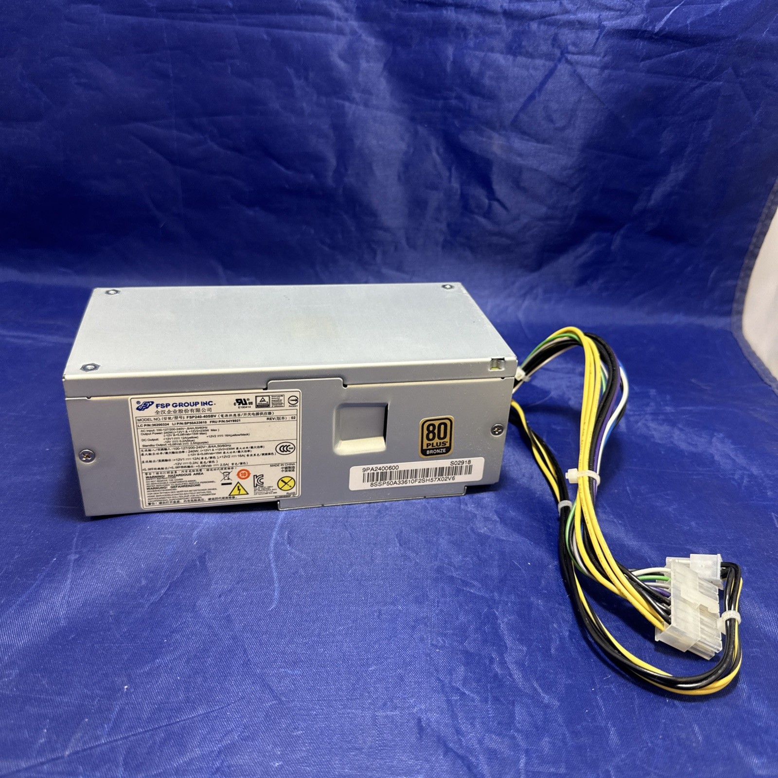FSP Group 240W SP50A33610 Power Supply 54Y8921 FSP240-40SBV