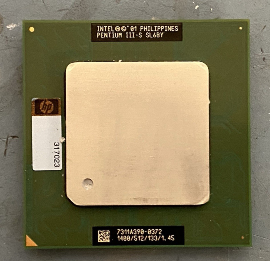 Intel Pentium III-S SL6BY 1.4 GHz 1400/512/133/1.45 CPU Processor