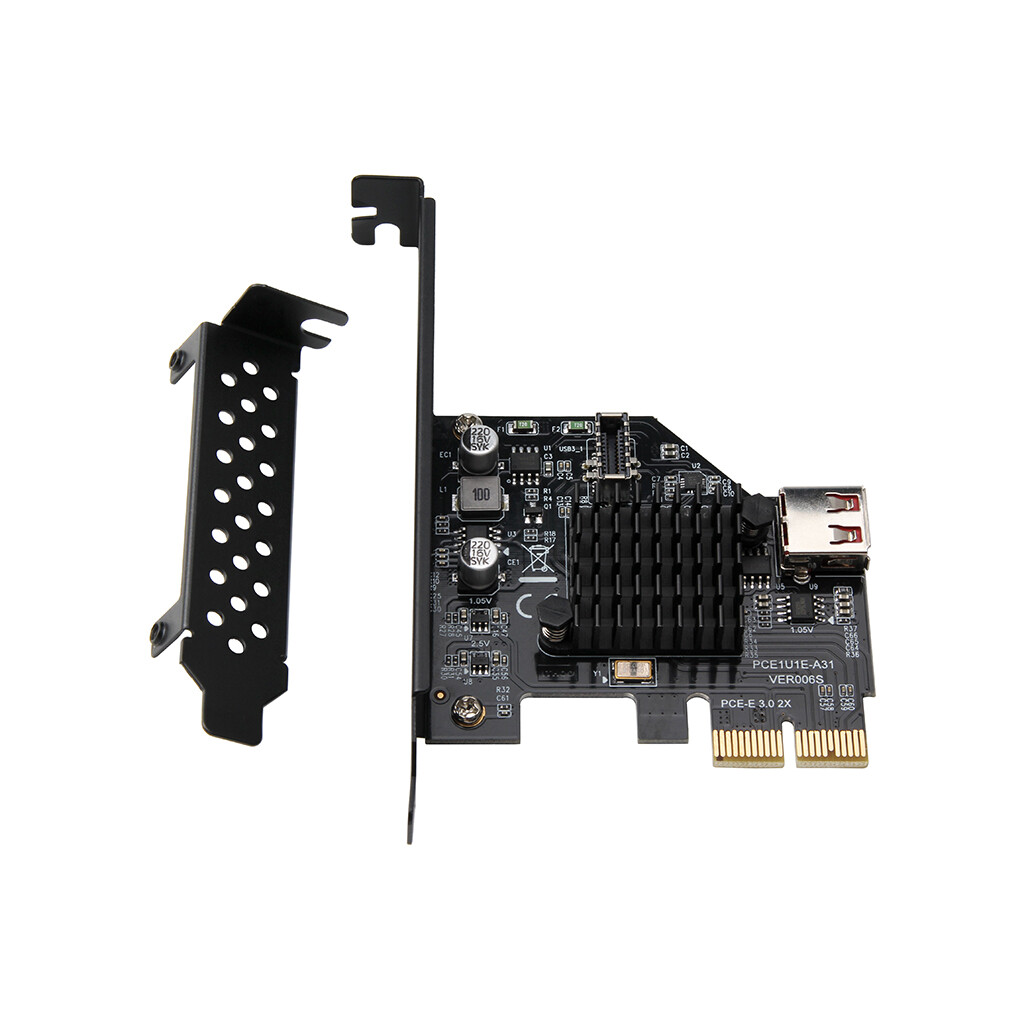 Pci-express 3.0 2x to Type-e USB 3.1 Gen2 10Gbps+USB 2.0 port expansion card