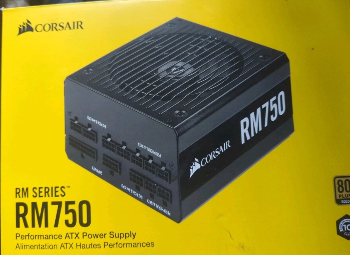 Corsair CP-9020195-NA RM750 750W 80 PLUS Fully Modular Power Supply – Black New