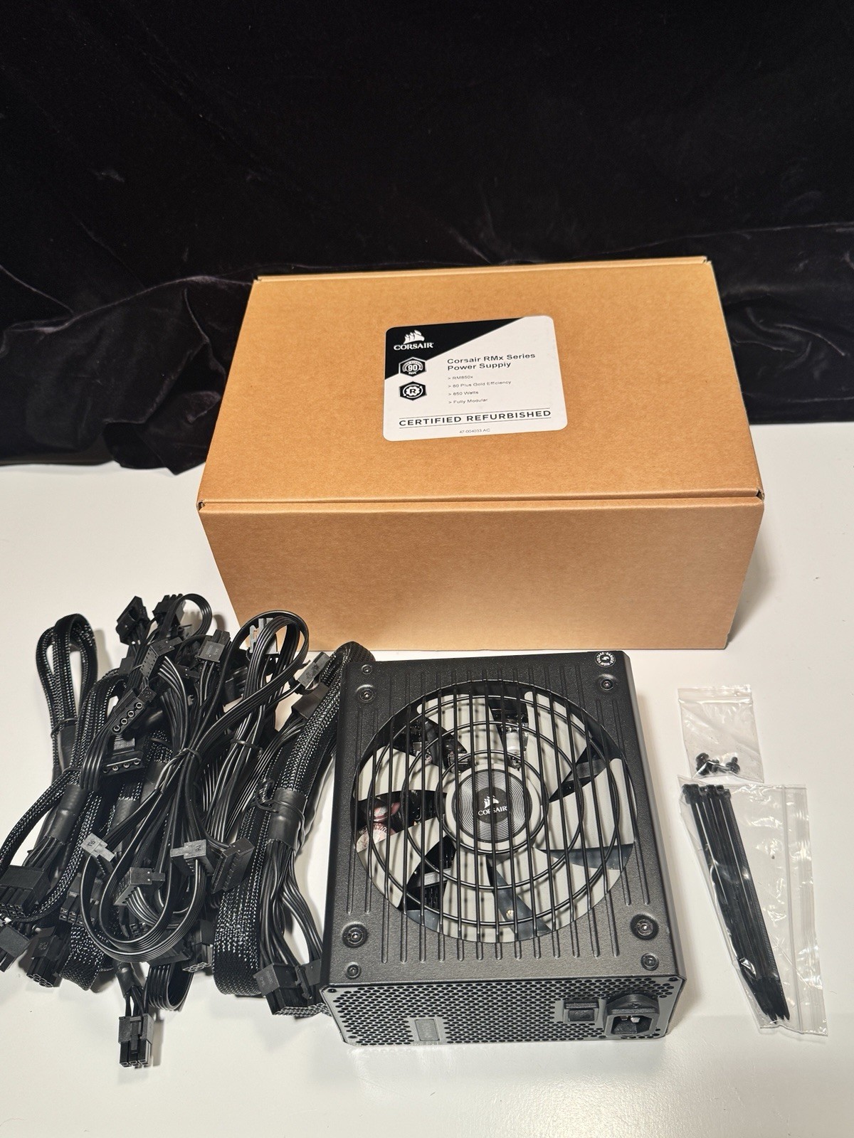 Corsair RM850x 850X Gold Power Supply PSU w/ Box + All Cables – NEW – Open Box