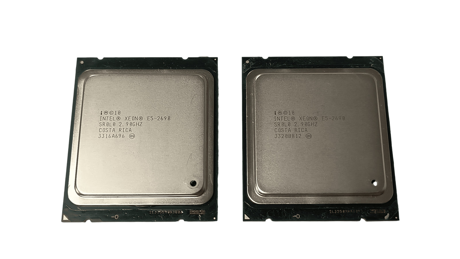 Matched Pair Intel Xeon E5-2690 2.9GHz 8-Core 135W FCLGA2011 CPU SR0L0