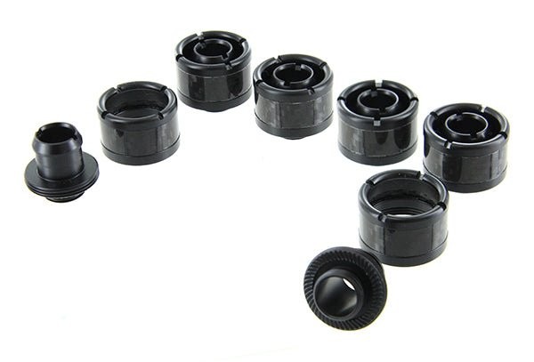 ModMyToys Carbon Fiber Enhanced Compression Fittings 1/2 x 3/4 6Pack Matte Black