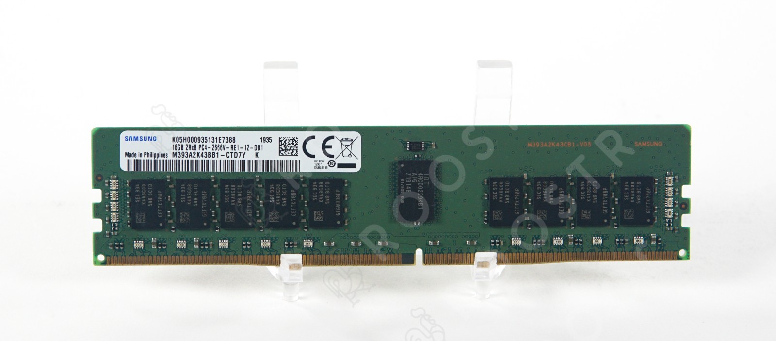 Samsung 16GB 2Rx8 PC4 DDR4-2666 ECC RDIMM M393A2K43CB1-V05 • Good