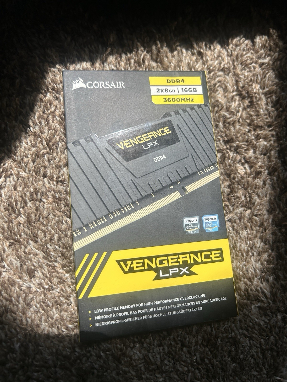 Corsair Vengeance LPX 16GB (2x8GB) DDR4-3600 288-Pin DIMM CMK16GX4M2D3600C18