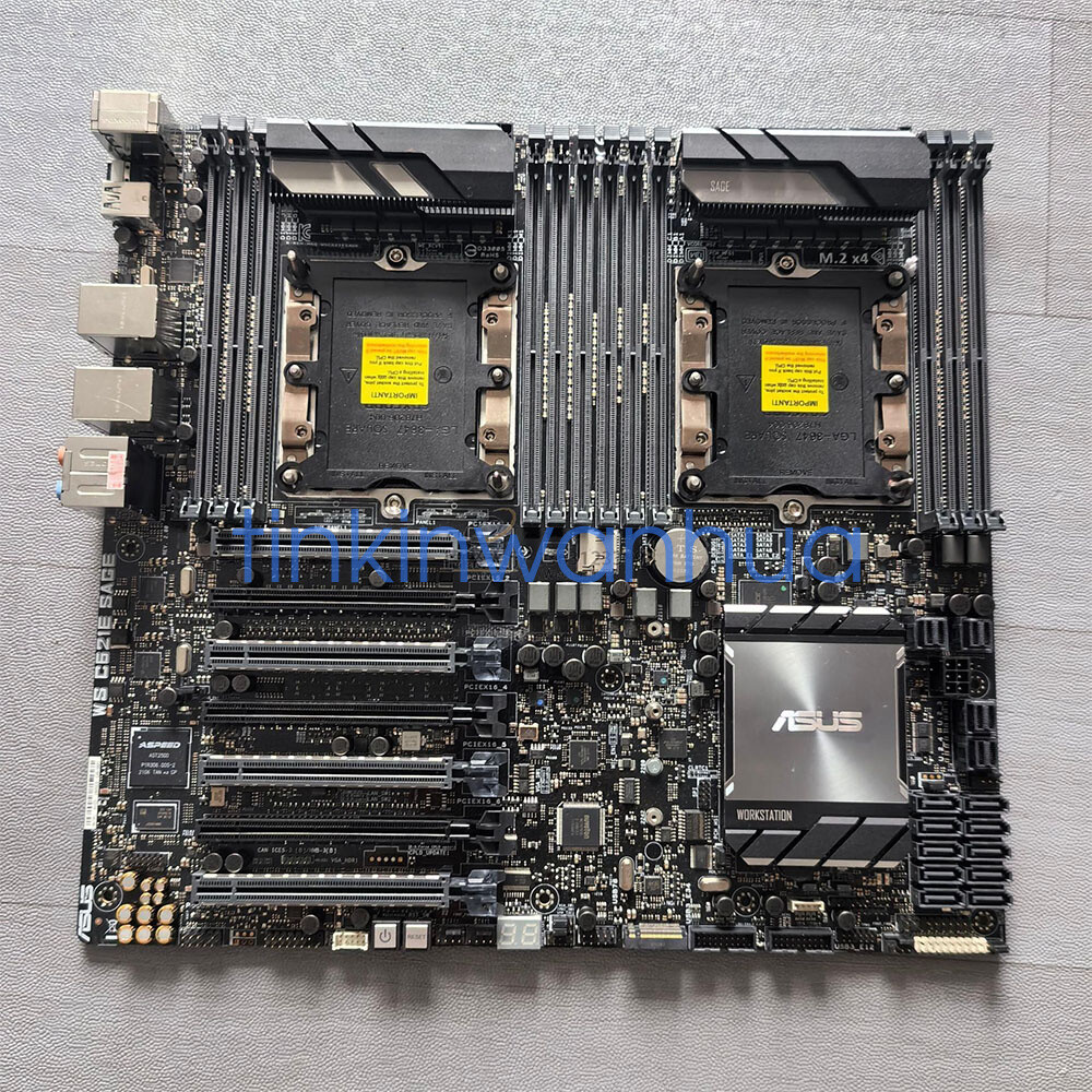For ASUS WS C621E SAGE Workstation Motherboard Intel C621 LGA 3647 DDR4 Tested