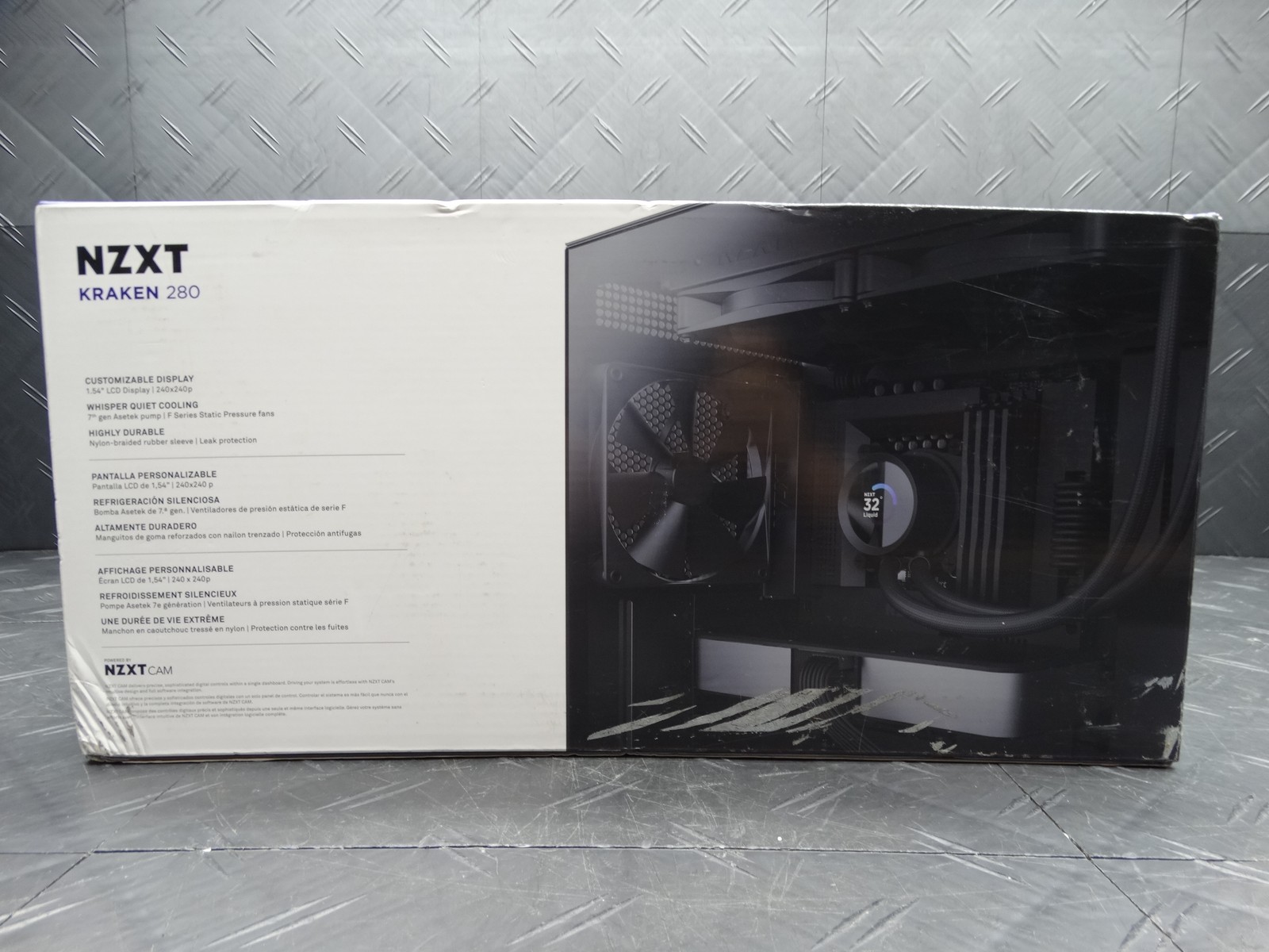 NZXT Kraken 280 CPU AIO Liquid Cooler RL-KN280-B1 Black