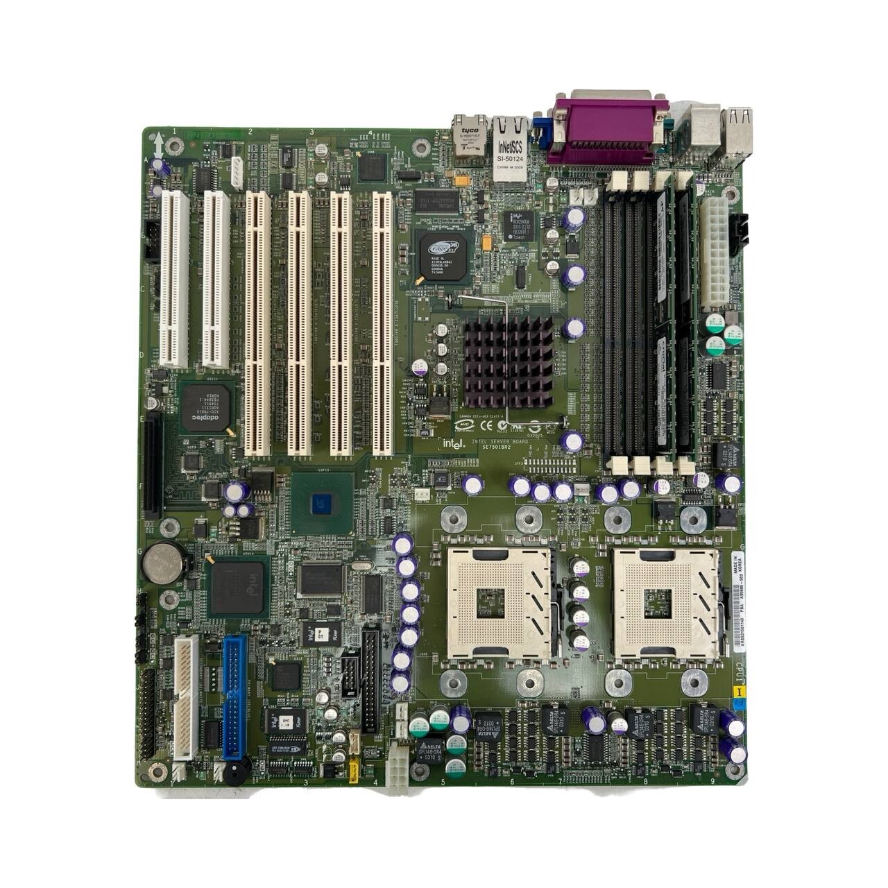 Intel Server Board SE7501BR2 Dual Socket 603/604, 512mb RAM w/ I/O Shield Tested