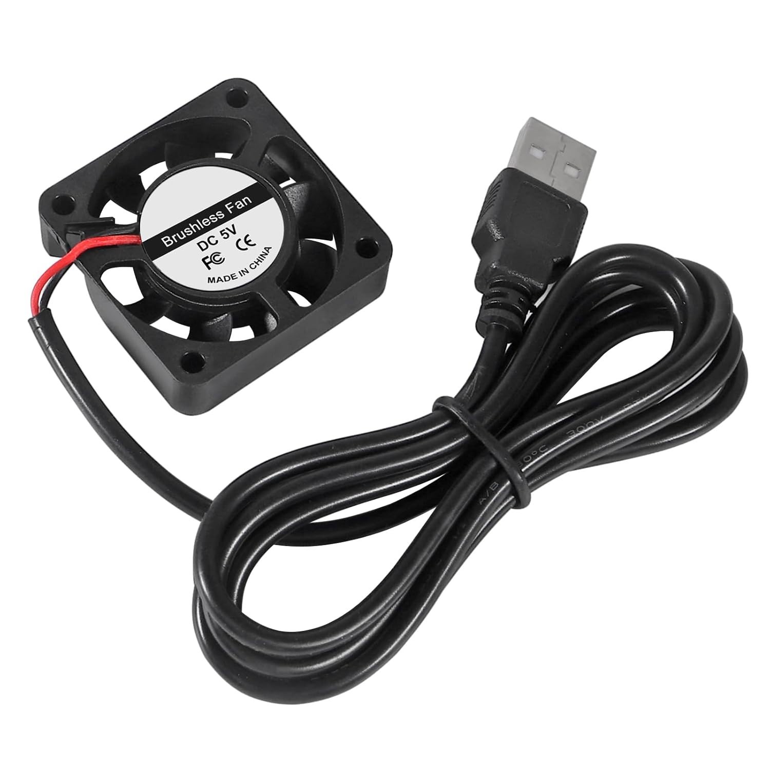 Dual 40mm USB Brushless Fans – 5V DC, 5500 RPM for Compact Cooling Solutions