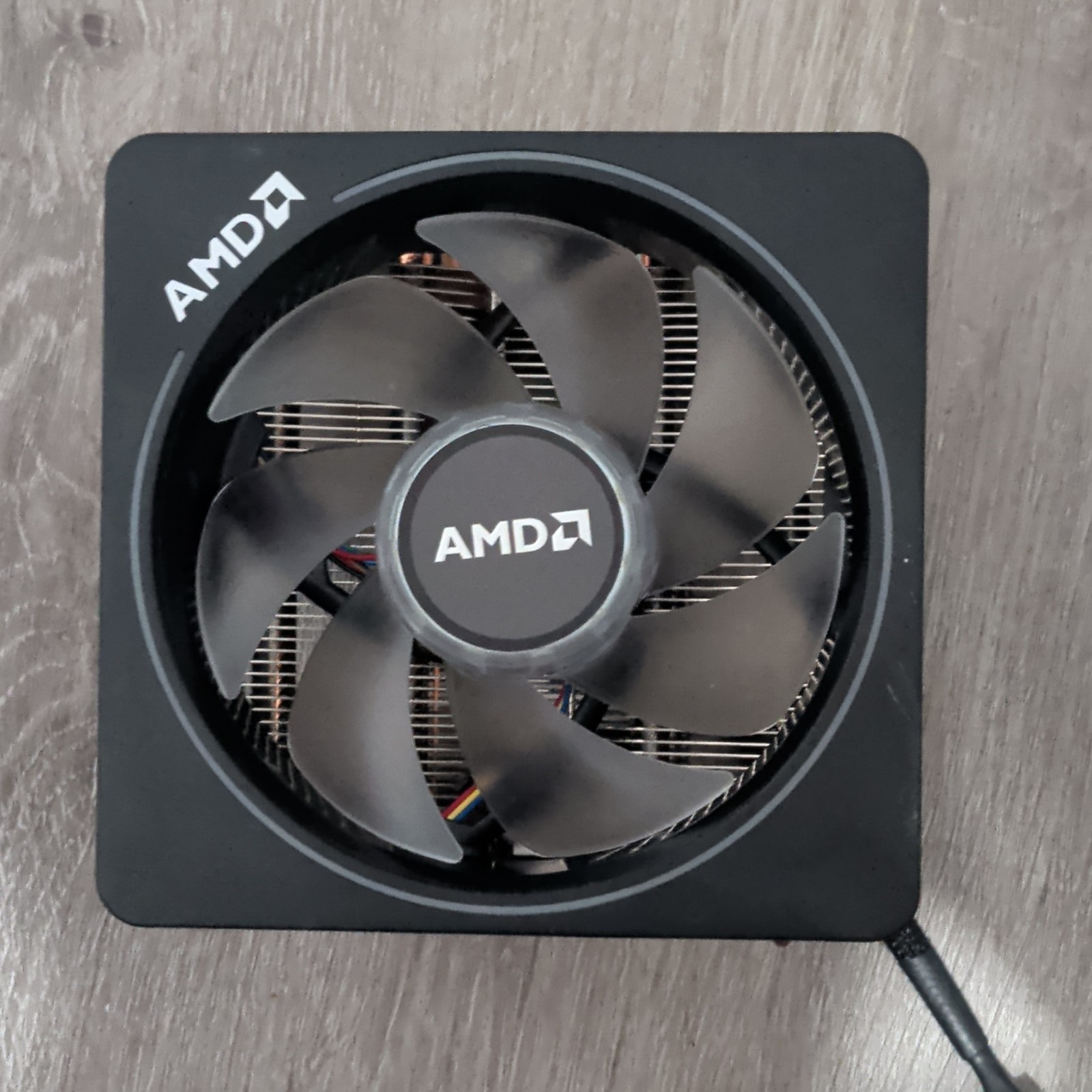 AMD CPU Fan with Heatsink Cooler Black Aluminum Copper Plastic