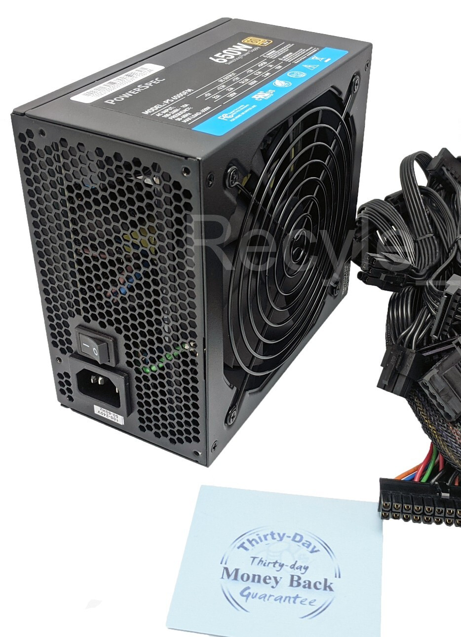 PowerSpec 650W Full Modular 80+ Gold 4x PCIE ATX/EPS 12V Gaming PC Power Supply
