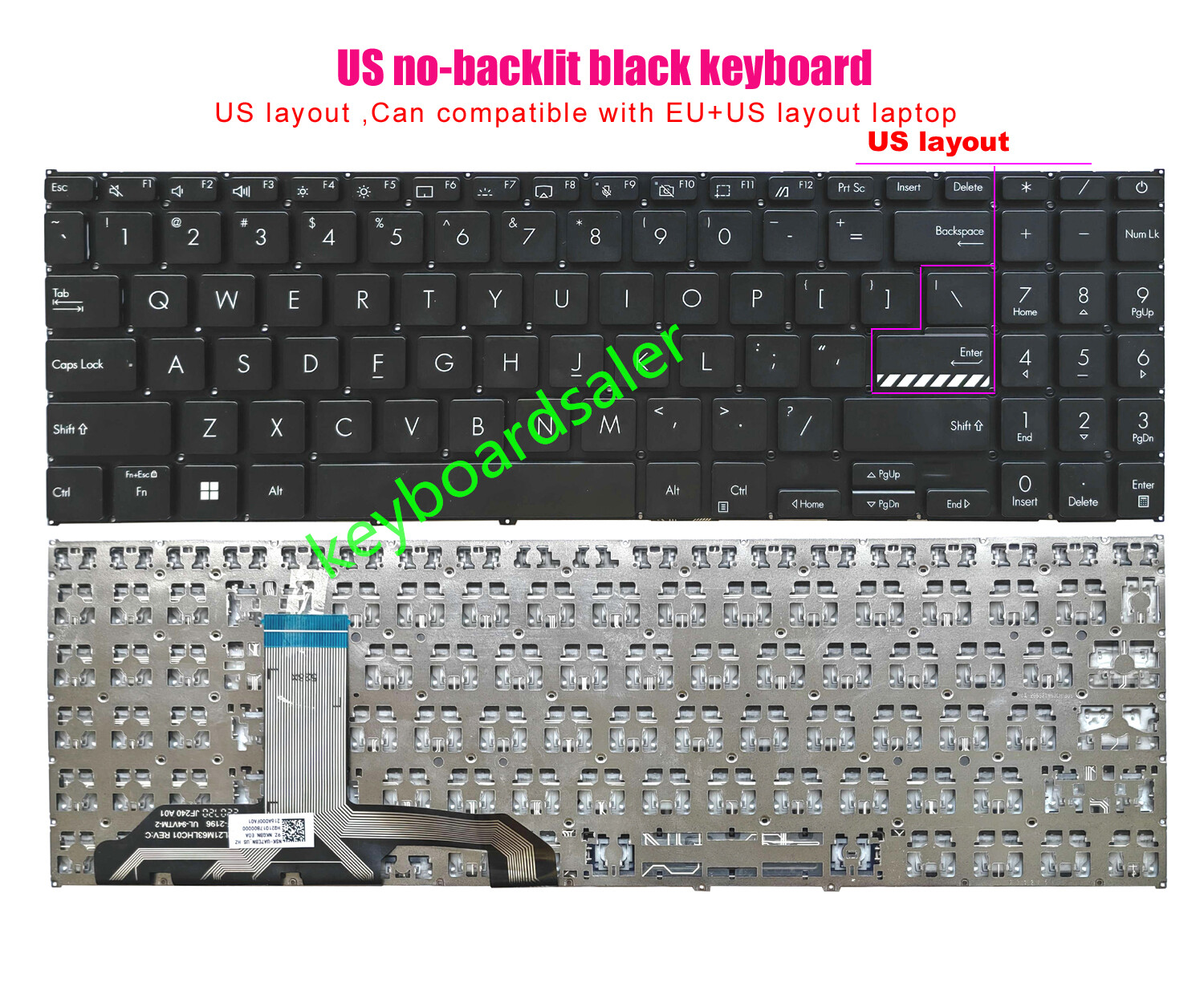 For Asus Vivobook X1502 M1502 D1502 F1502 X1503 D1503 M1503 X1504 F1504 Keyboard