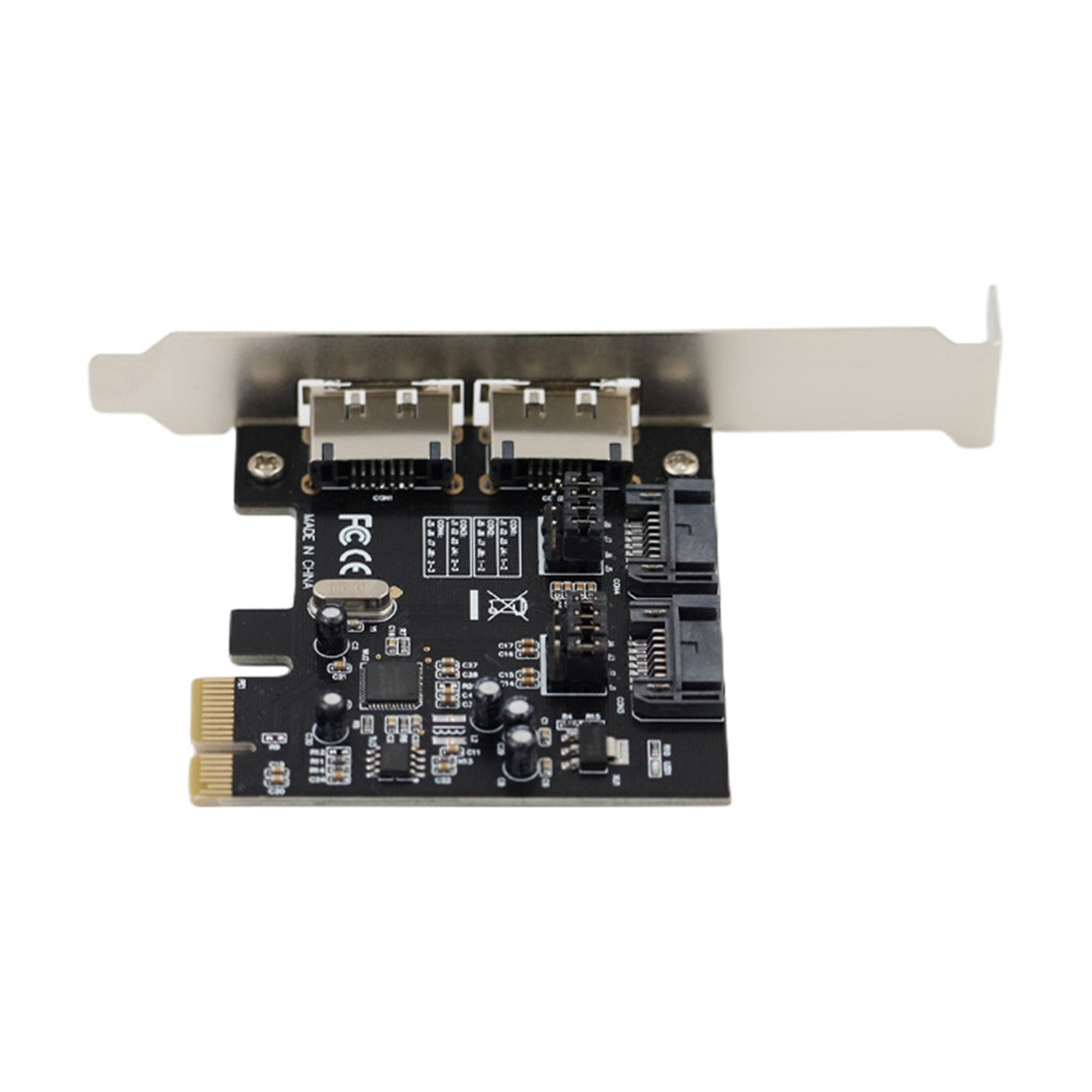 PCI-E SATA 3 eSATA Combo Card 6Gbps for ASM1061 Supports Windows 10/8/7/XP