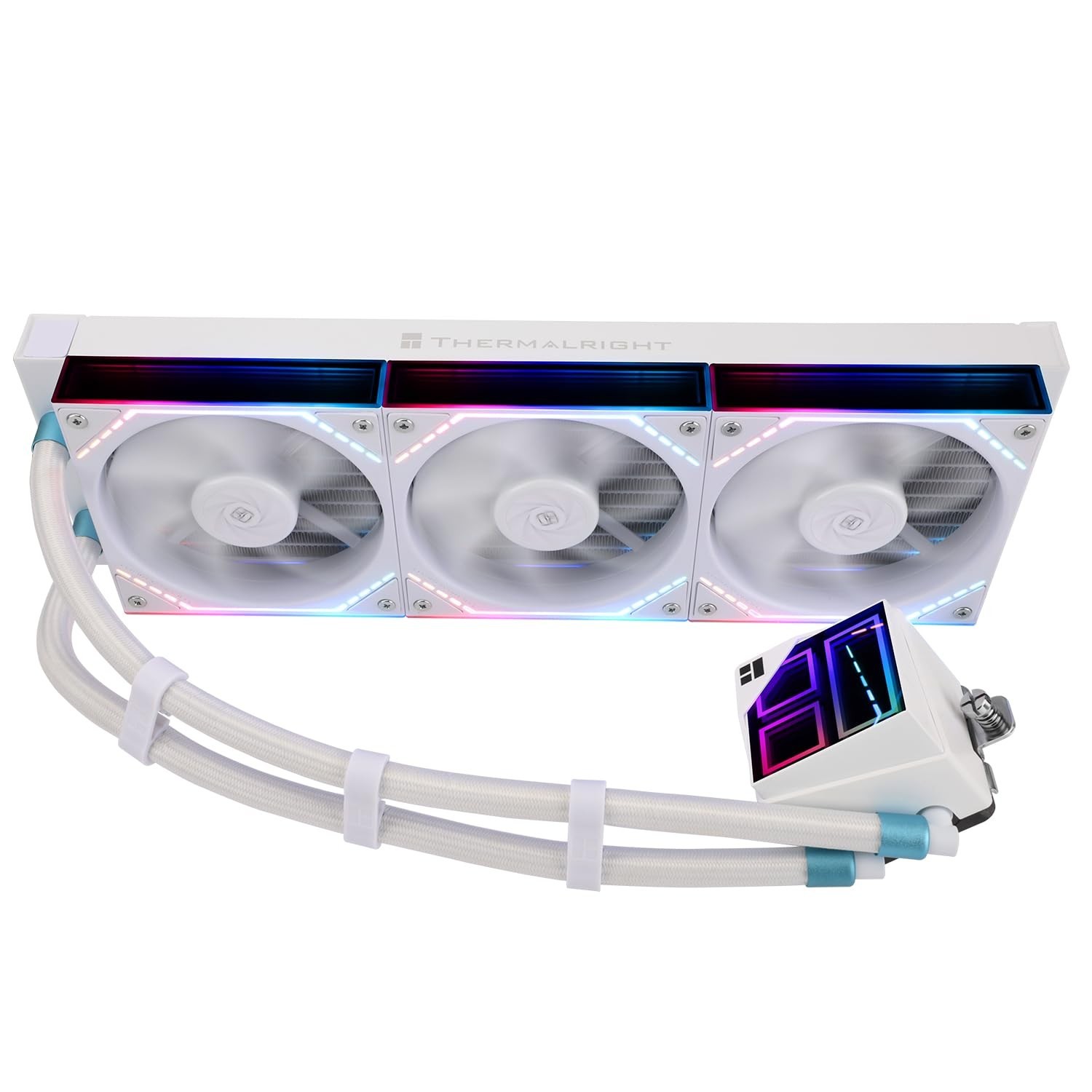 Thermalright Frozen Infinity 360 WHITE CPU Water Cooler, with Triple 124mm In…