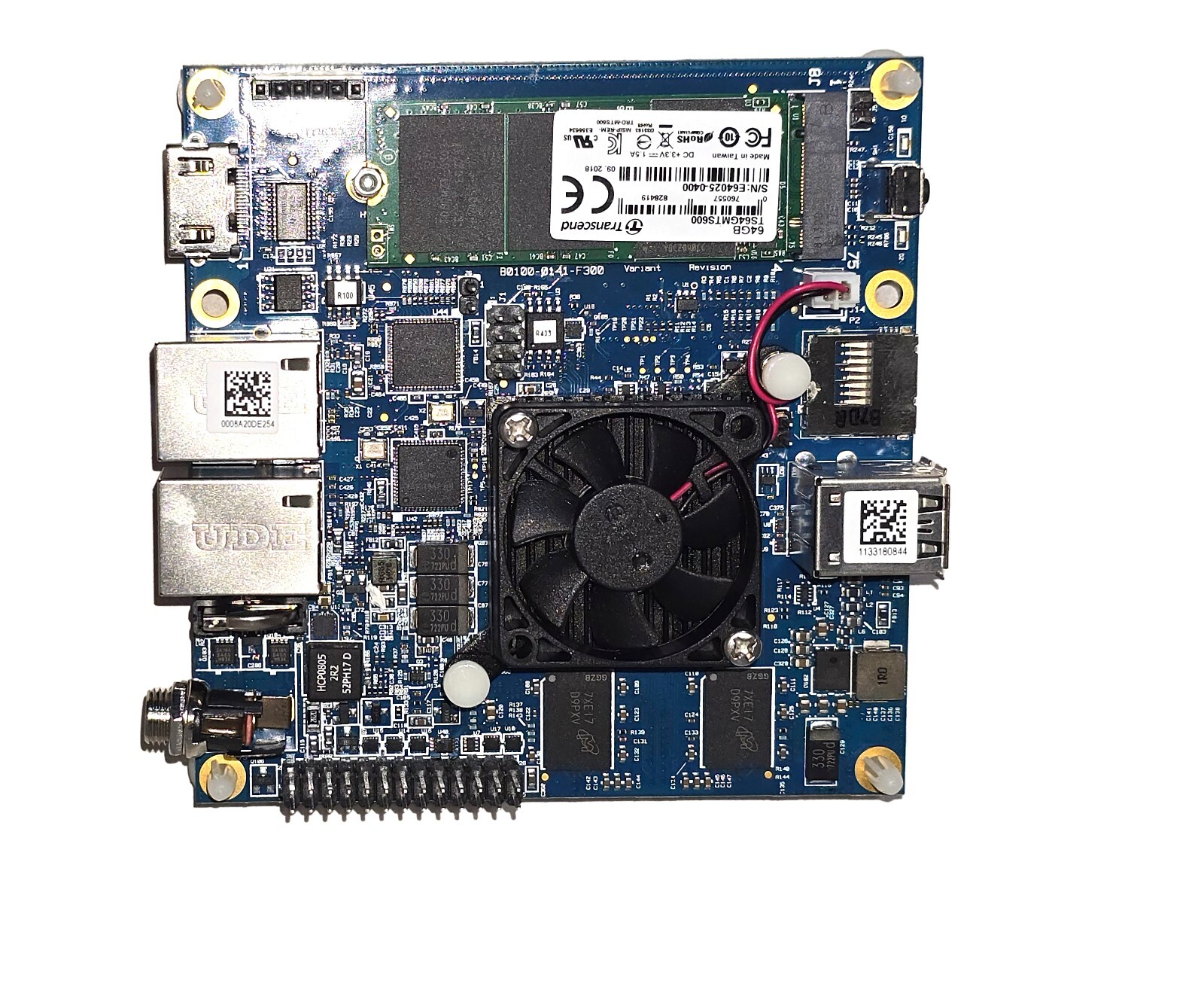 MinnowBoard Turbot Dual-E Intel Atom E3845 2GB RAM Dual Gig Enet SBC +64GB SSD