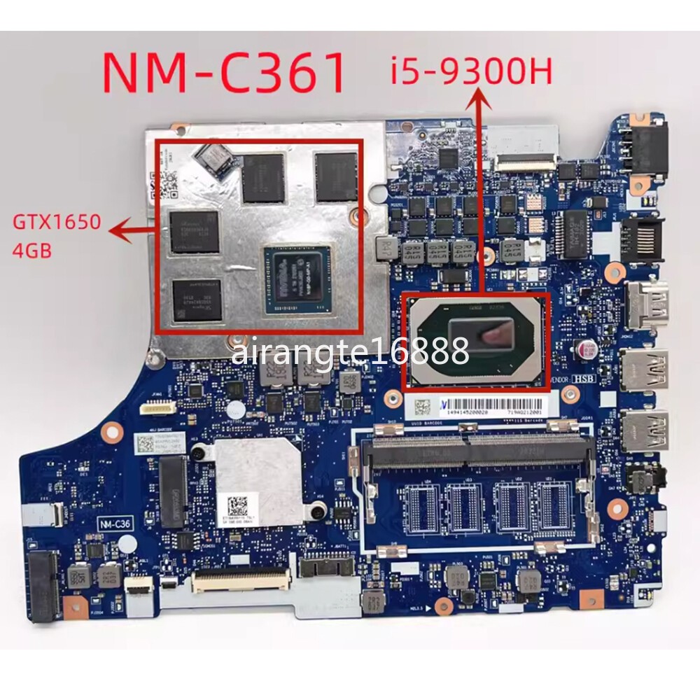 NM-C361 For Lenovo IdeaPad L340-17IRH I5-9300H GTX1650 4G Motherboard 5B20S44096