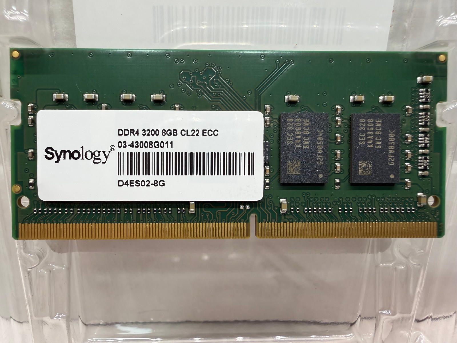 Synology Genuine OEM D4ES02-8G – 8GB DDR4 3200 CL22 ECC SODIMM RAM