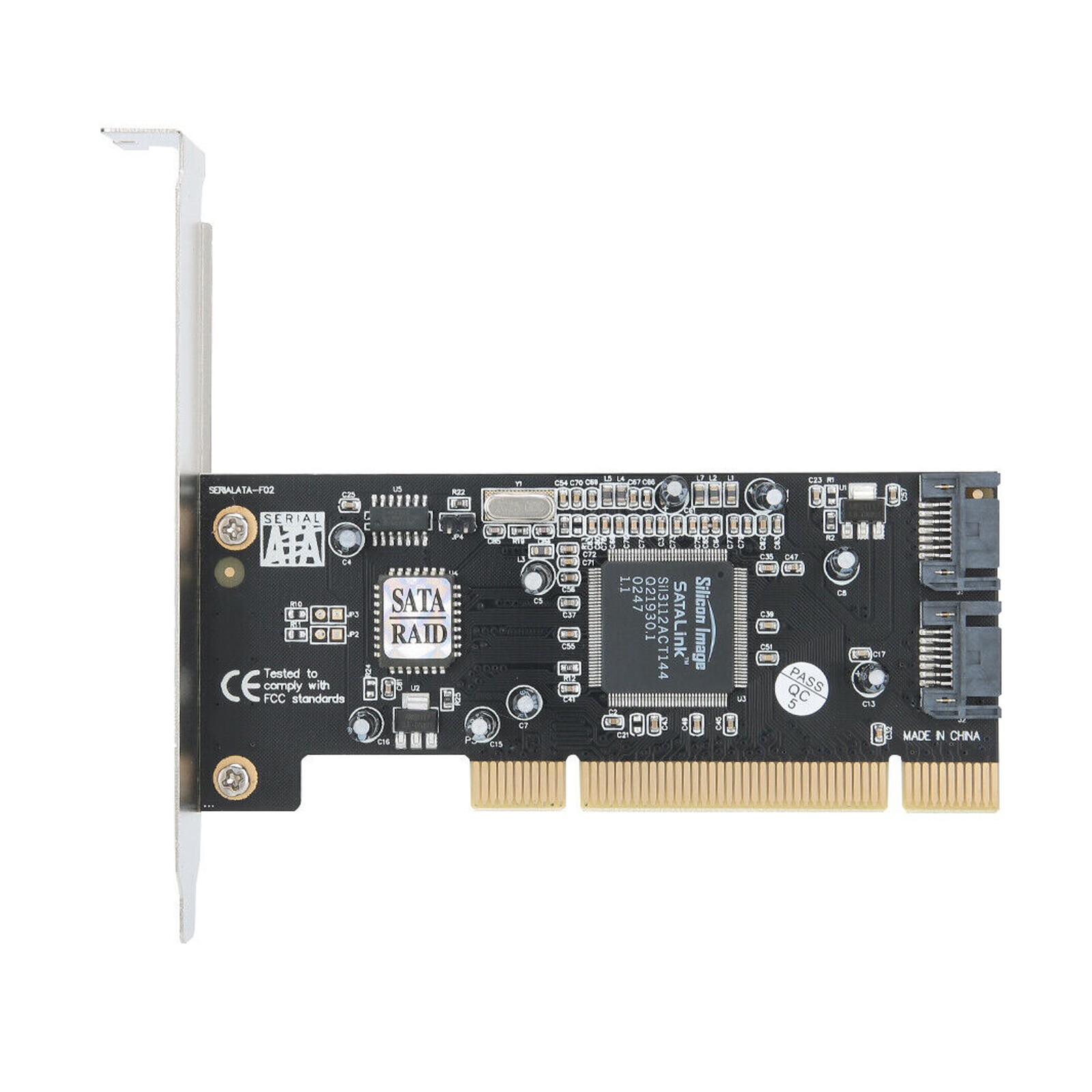 2-Channel Array Card PCI SATA 150MB/s SIL3112 Controller Card for WINS 2000/XPMS