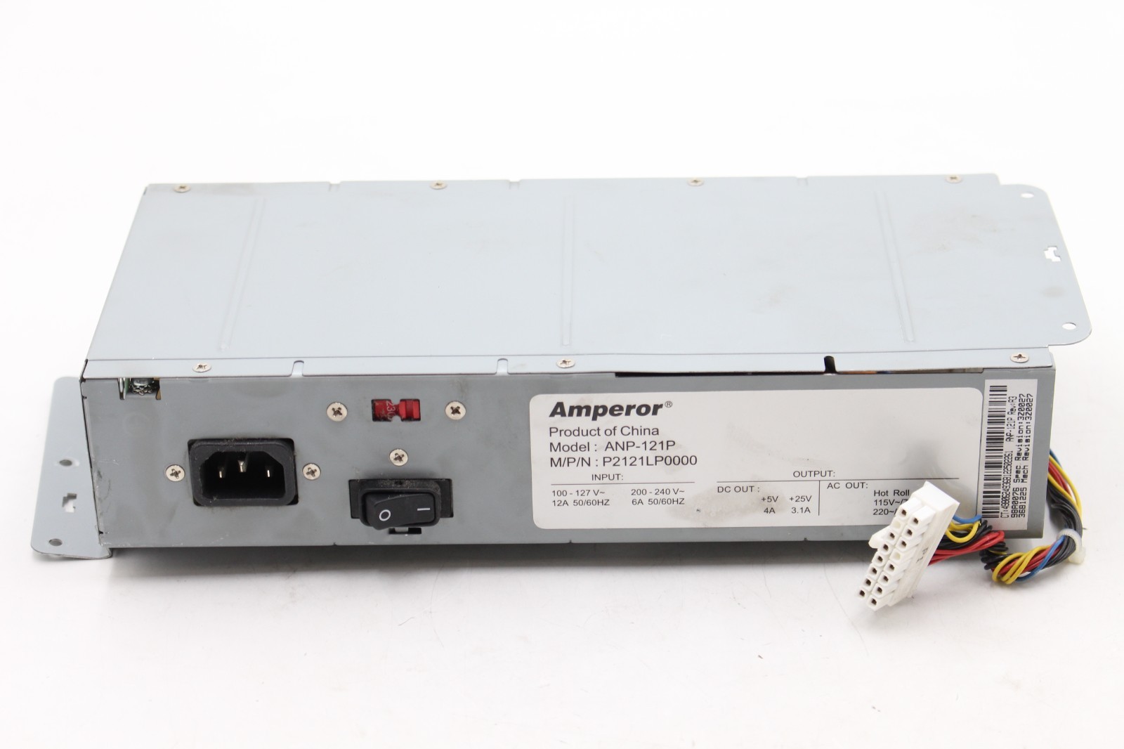 AMPEROR ANP-121P POWER SUPPLY DC AC 5V 4A 25V 3.1A 220V 3.6A 115V 7.2A Lexmark