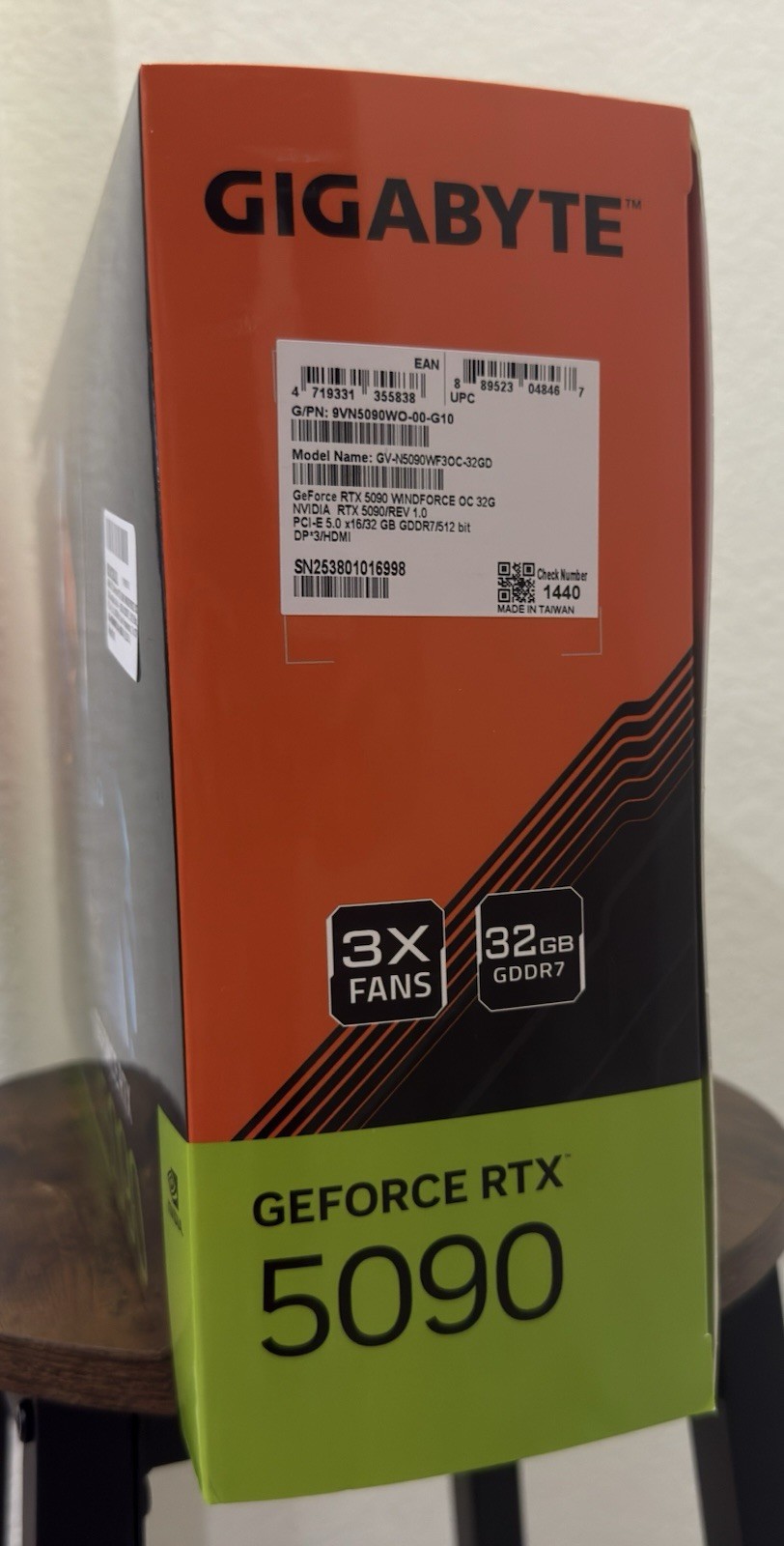 PARTS ONLY Gigabyte NVIDIA GeForce RTX 5090 Windforce OC 32G Graphics No Core