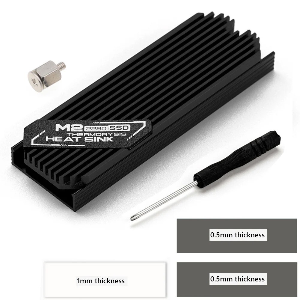 M.2 NVME NGFF 2280 PCIe SSD Copper Heatsink Radiation Fin for Laptop Notebook PC