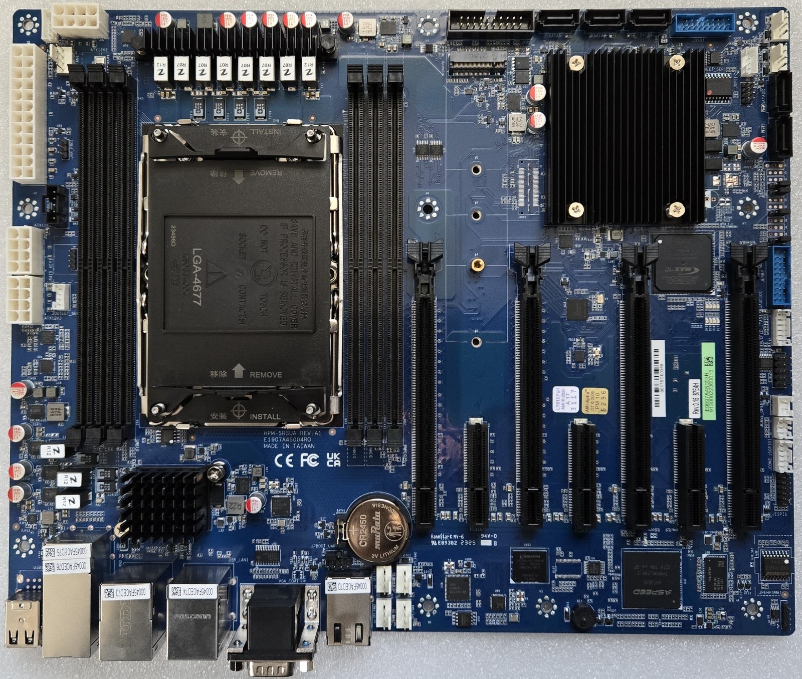 BCM HPM-SRSUAA-A1R Intel LGA 4677 ATX Server Motherboard, PCIe 5.0×16, DDR5 ECC