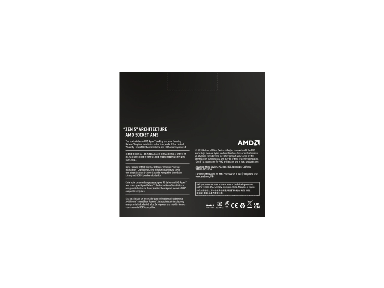 AMD Ryzen 9 9950X – Ryzen 9 9000 Series Granite Ridge (Zen 5) 16-Core 4.3 GHz –