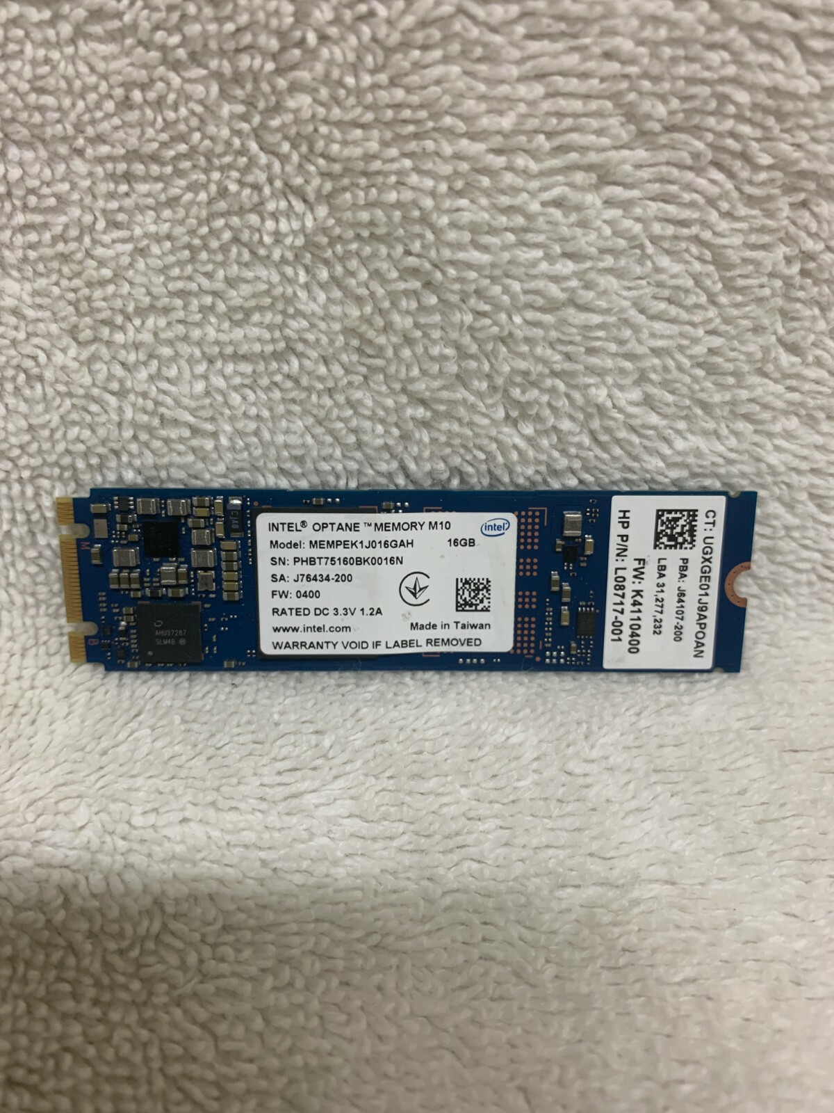 HP L08717-001 16GB OPTANE MEMORY M10 MEMPEK1J016GAH