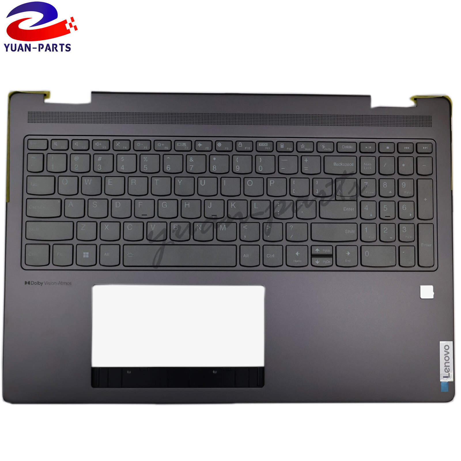 New Lenovo Yoga 7 16IRL8 2023 Palmrest Keyboard Backlit Storm Grey 5CB1L31865 US