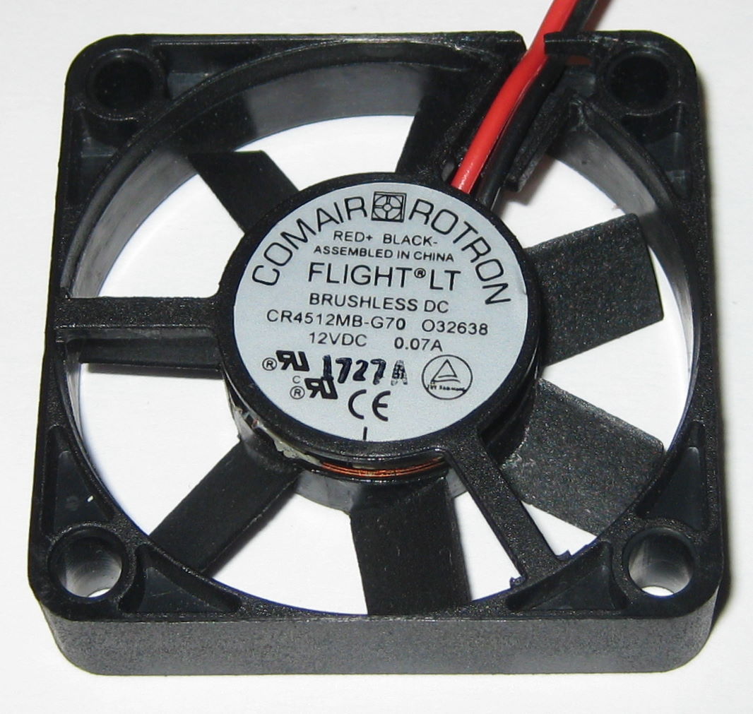Comair Rotron 45 mm Quiet Electric Fan – 12 V – 6.9 CFM – 22 dB – CR4512MB