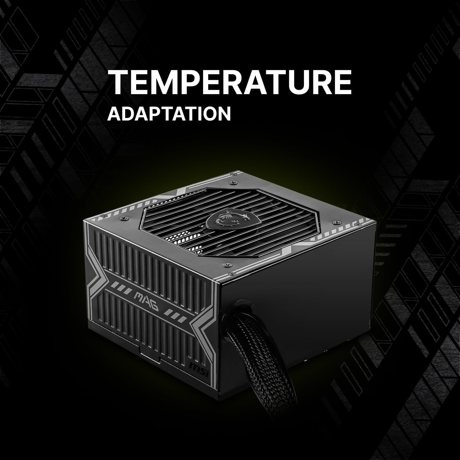 MSI PCIE 5.1 Ready 80 Plus Bronze Certified 750W ATX Gaming PSU MAG A750BN PCIE5
