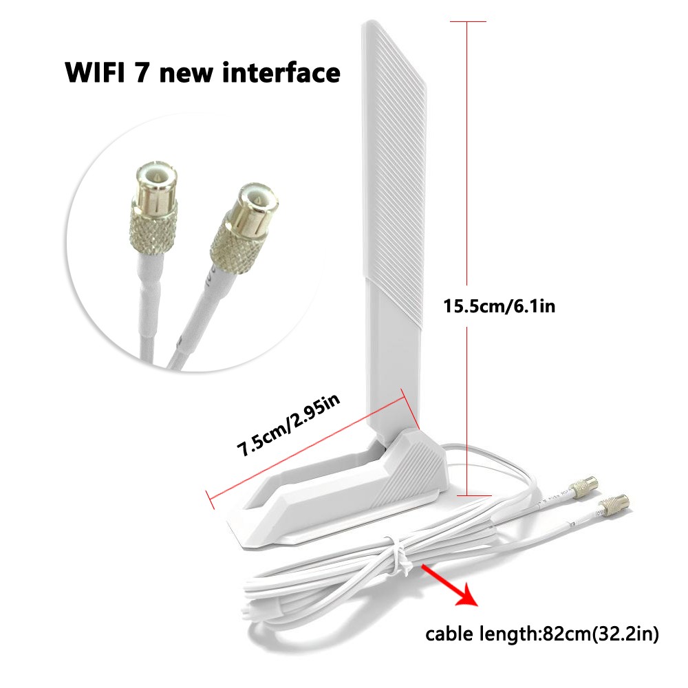 WiFi7 Antenna Cable Interface For MSI PRO B860M-A WIFI B860M-VC WIFI/B850M-PWIFI