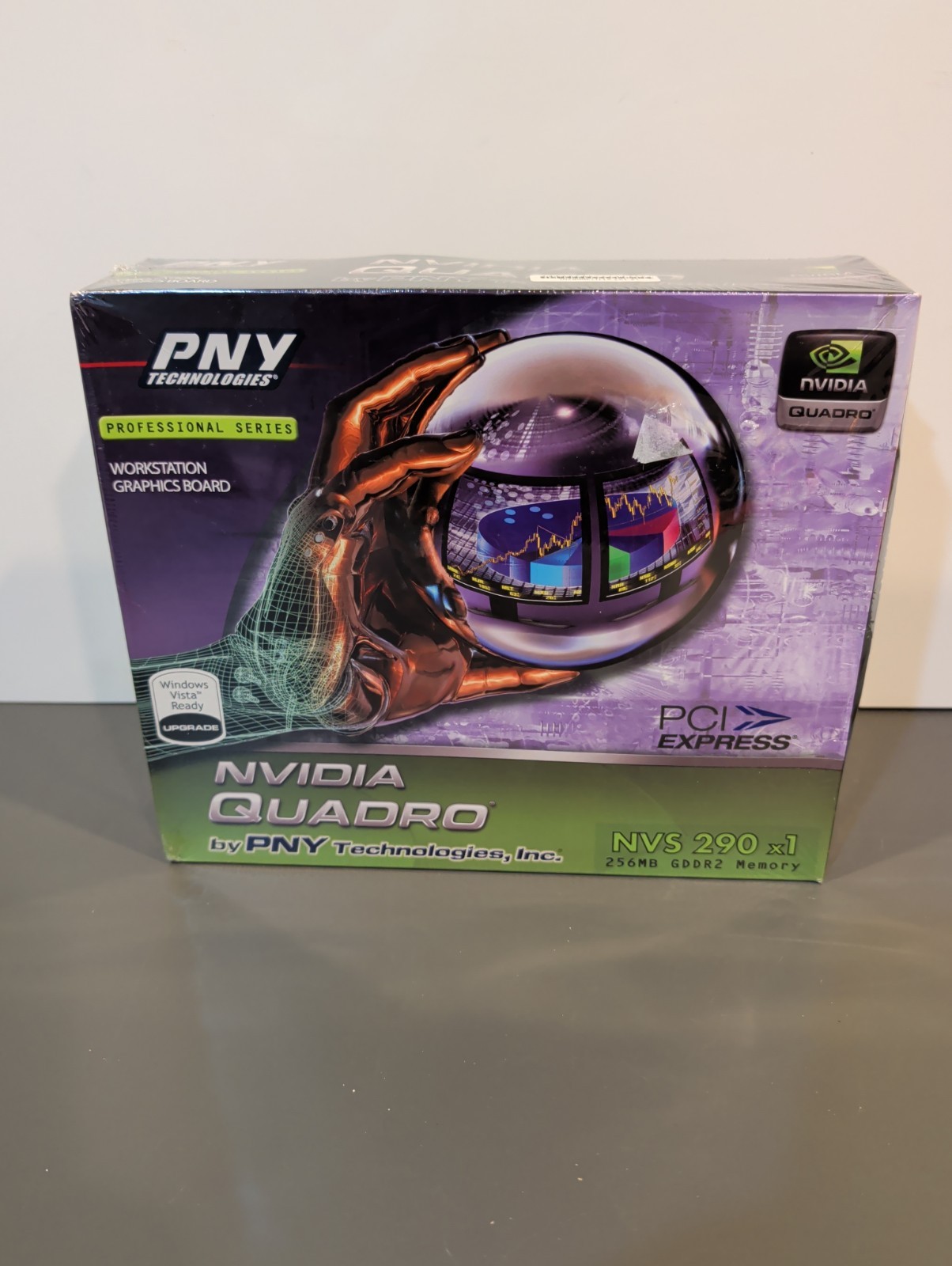 NEW PNY NVIDIA Quadro NVS 290 x1 256MB GDDR2 PCIe Graphics Card Factory Sealed