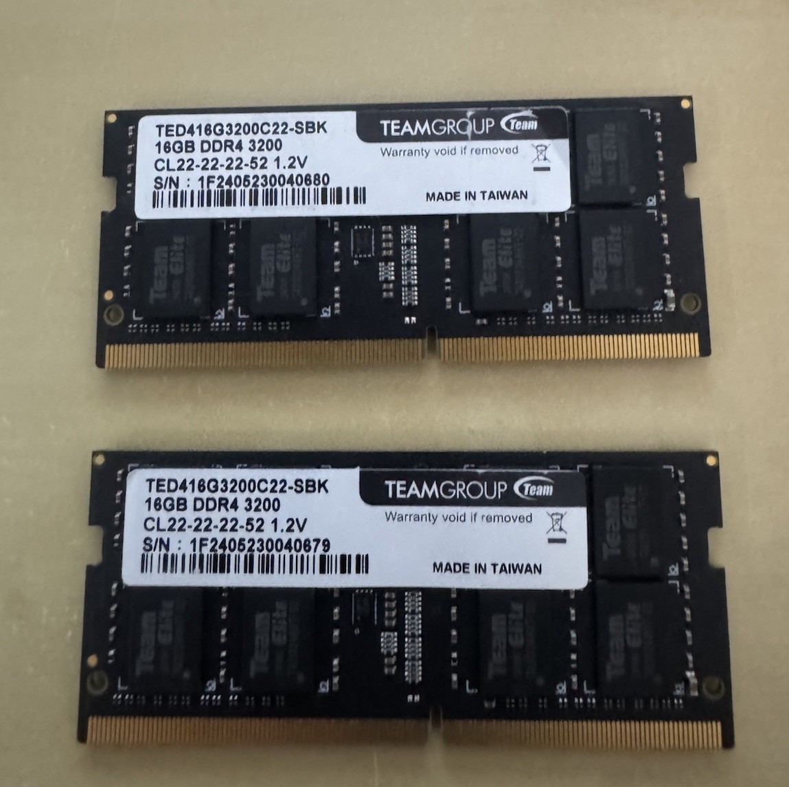 Team Group Elite 32GB (2 x 16GB) PC4-25600 (DDR4-3200) Memory