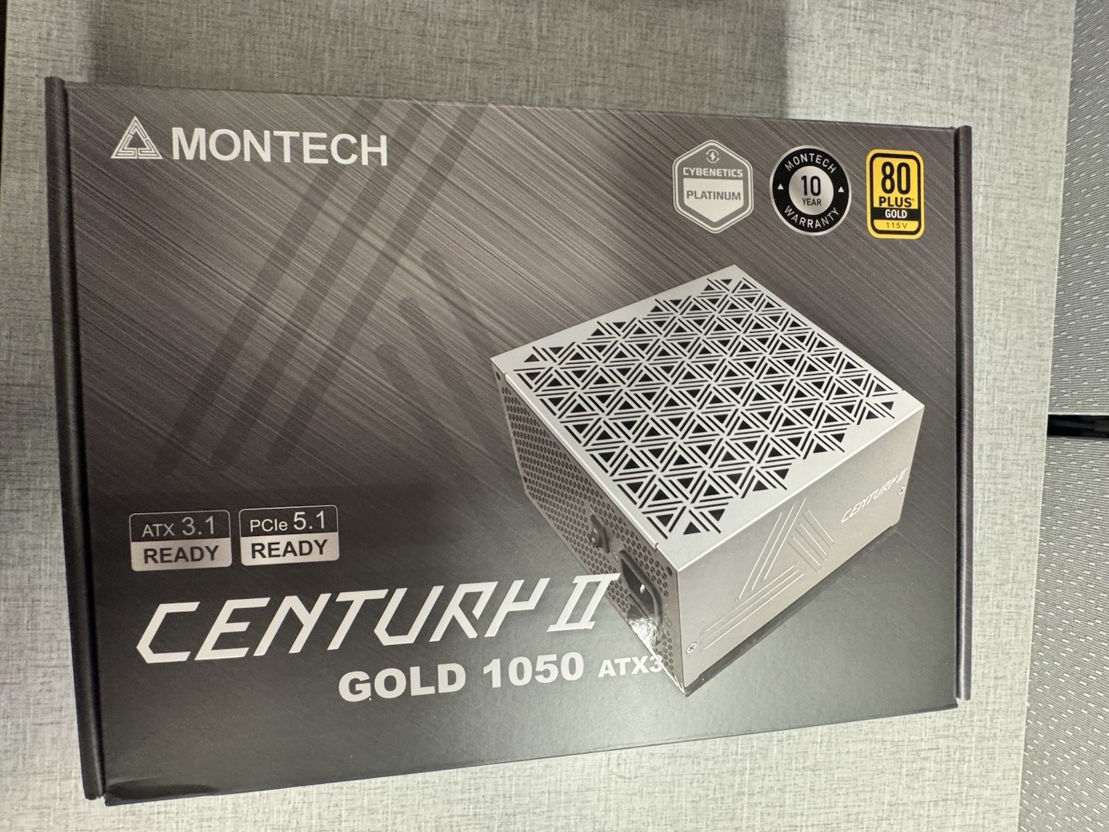 MONTECH Century II 1050W ATX 3.1 Fully Modular PSU(80+ Gold/Cybenetics Platinum)