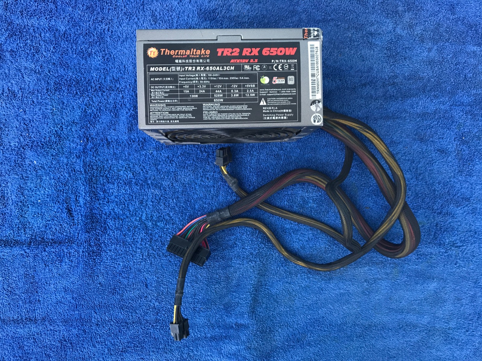 Power Supply- Lot of 8 Mixed Thermaltake/Aerocool/Redragon – Dead PSUs for Parts