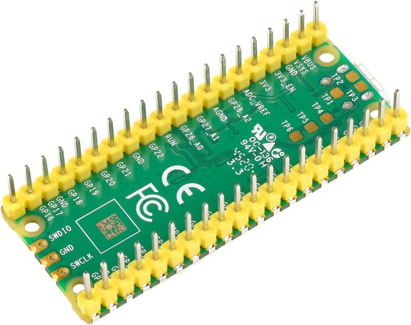 Raspberry Pi Pico Microcontroller Board Pre Soldered Header RP2040 Chip Dual