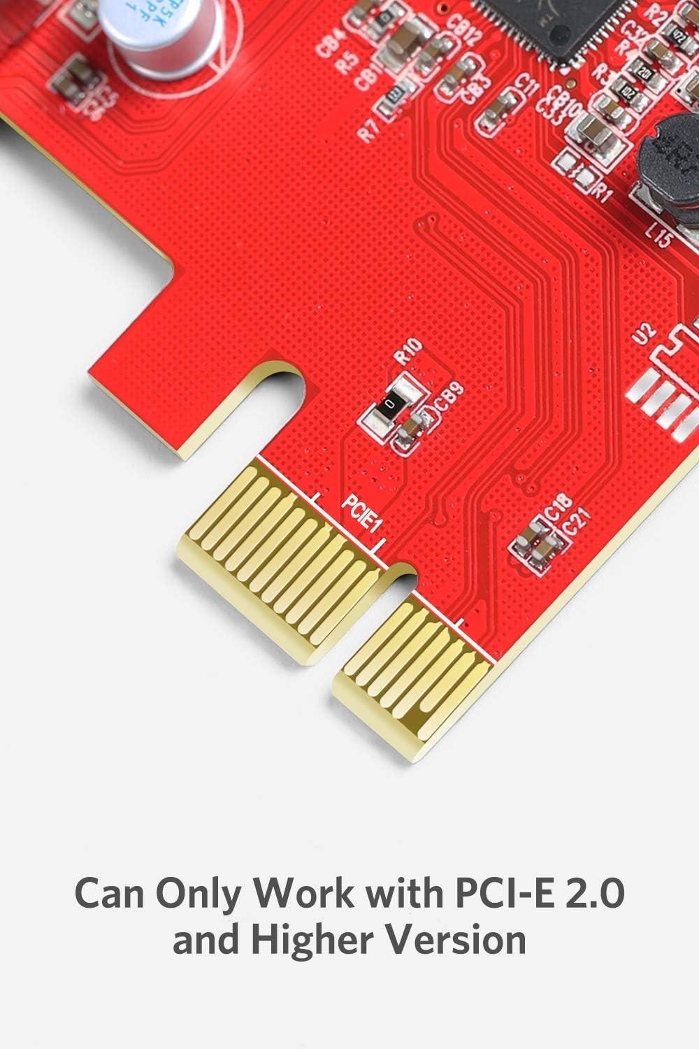 Inateck PCI-e to USB 3.0 (4 Ports) PCI Express Card and 15-Pin Power Connector,