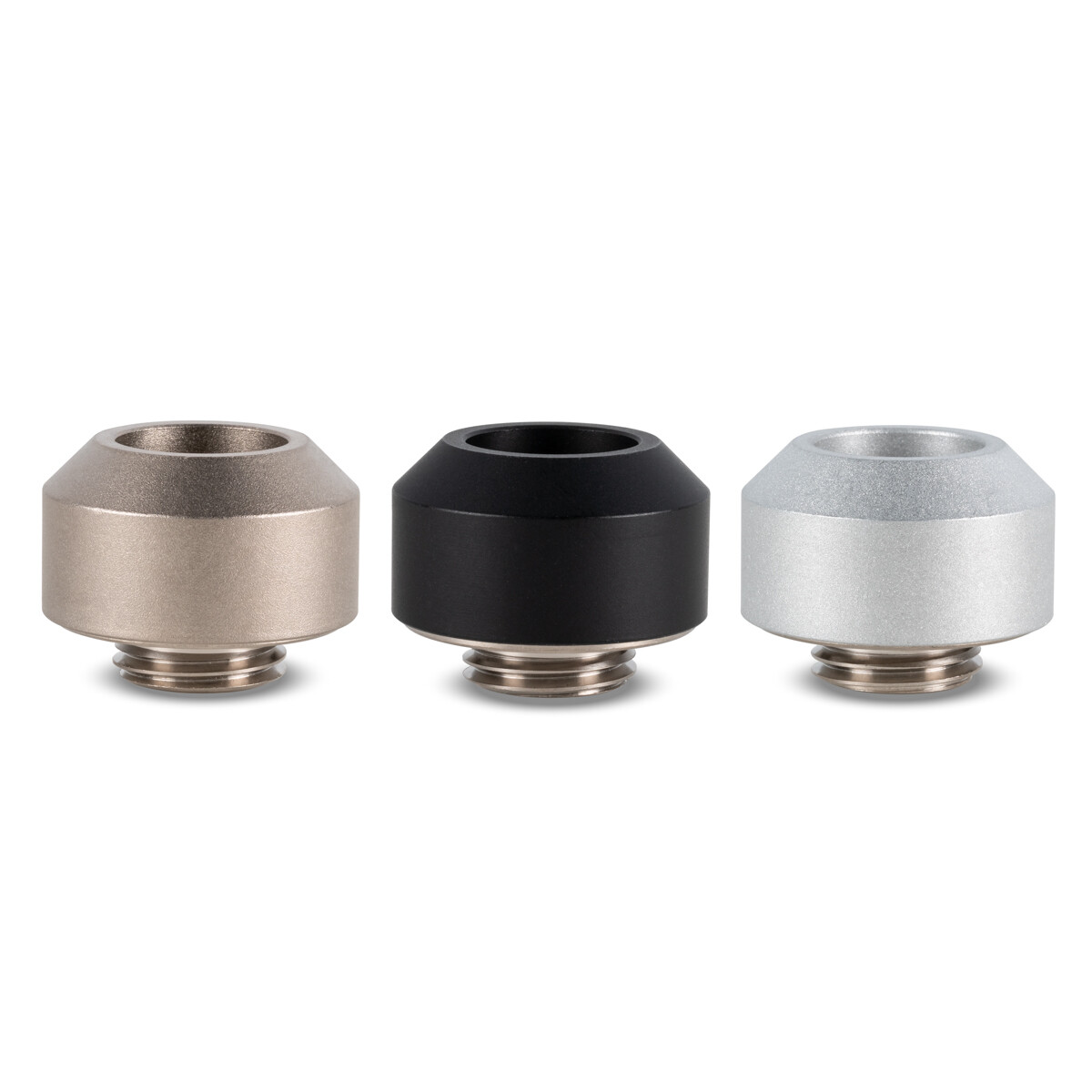 Optimus Hardline Fitting – 1/2″, Satin Black, 2-pack