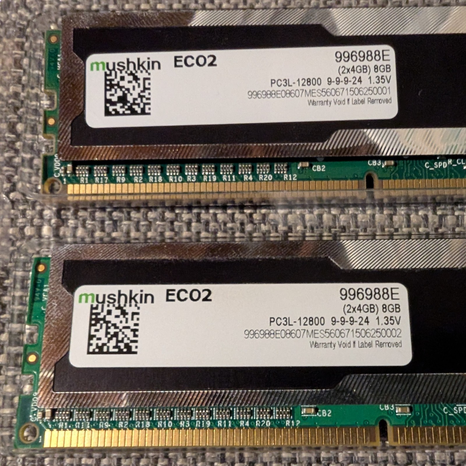 Mushkin ddr3 8GB RAM (4GB x 2)