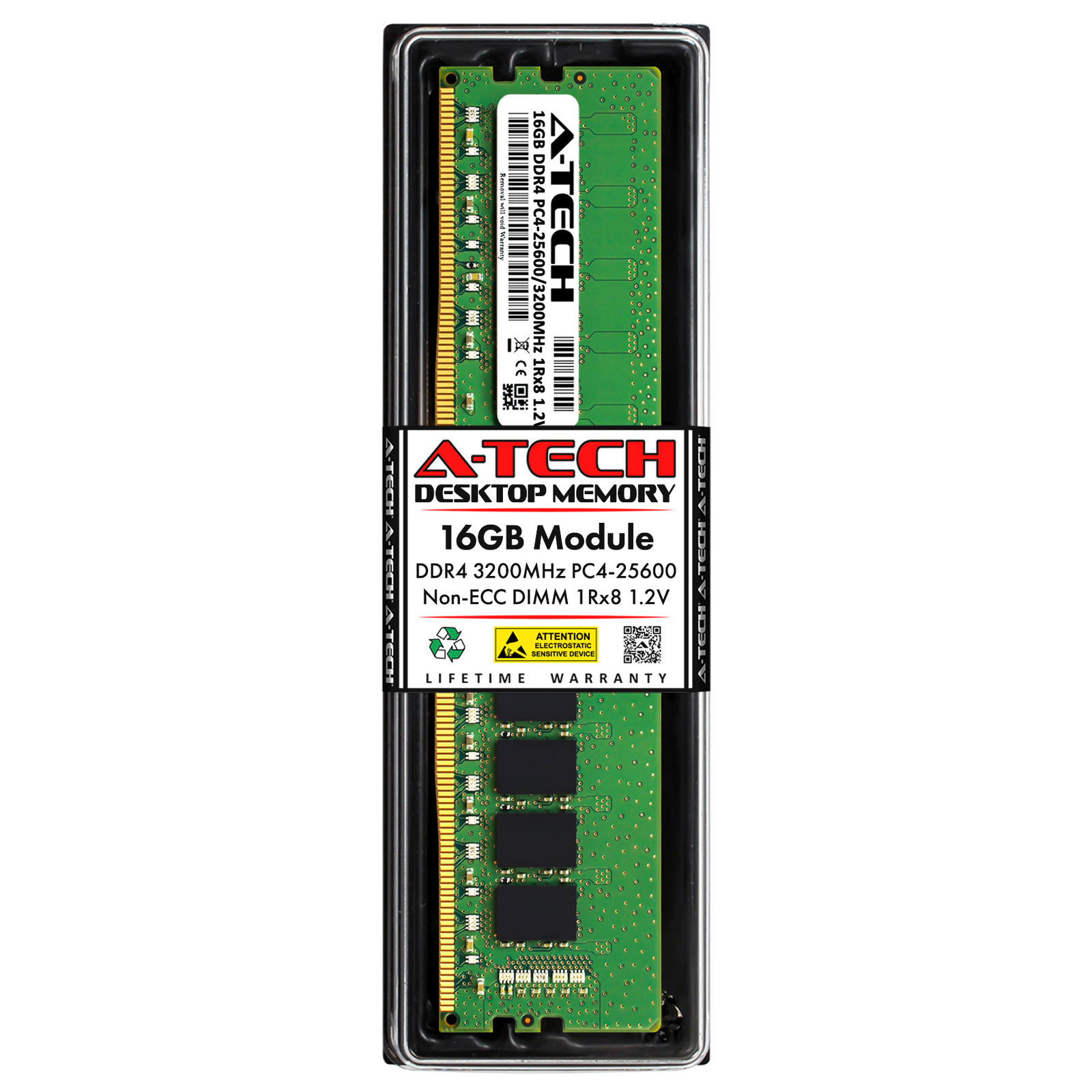 16GB DDR4-3200 DIMM Micron MTA8ATF2G64AZ-3G2 Equivalent Desktop Memory RAM