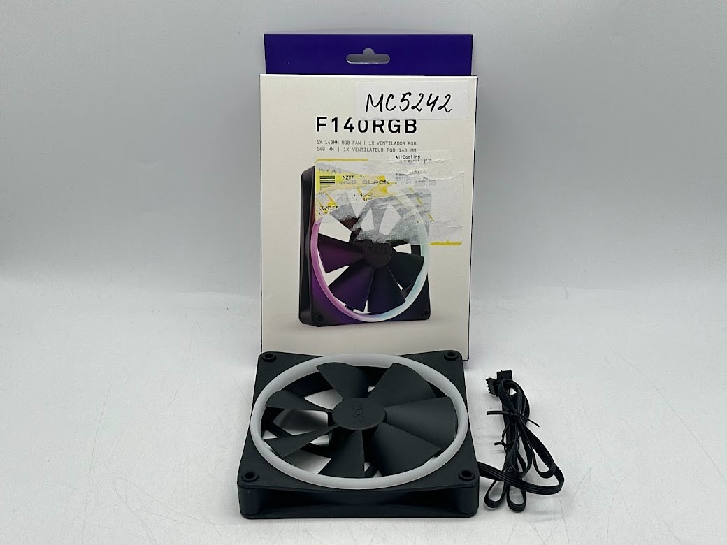 NZXT F140 RGB Fluid Dynamic Bearing 140mm Case Fan – Black
