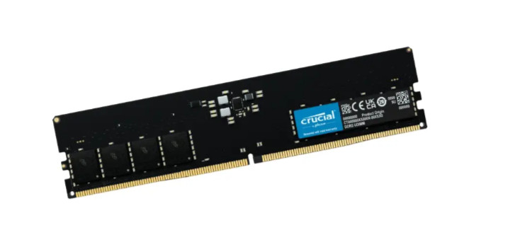 Crucial 32GB DDR5 RAM 5600MHz 288-Pin Desktop Memory 5600 UDIMM CT32G56C46U5