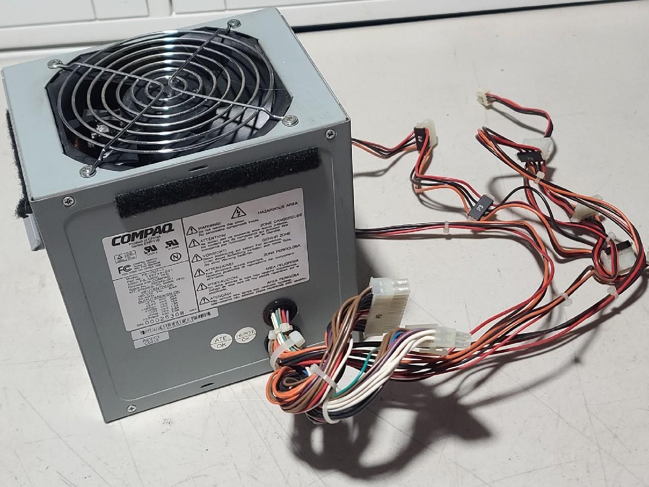 PS-7501-1 Compaq 500-Watts ATX 100-240V AC Power Supply from W8000 Workstation