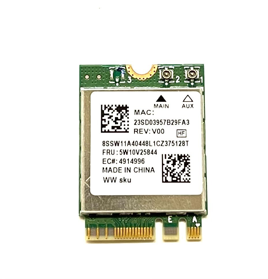 Realtek WiFi6 RTL8852BE M.2 WIFI 6 802.11A Wireless Card SKO-WLAN Bluetooth 5.3