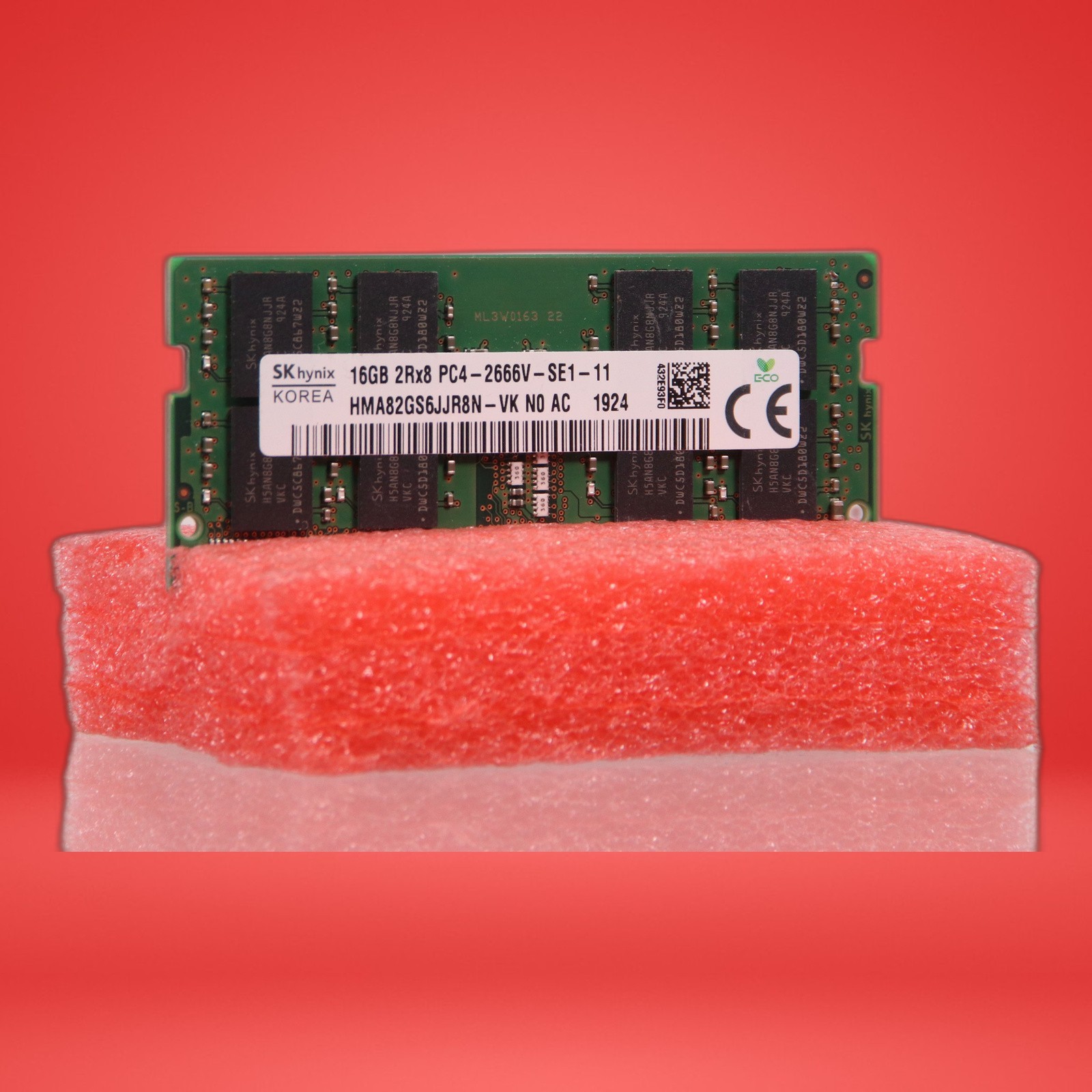 SK Hynix 16GB PC4-2666V DDR4 2666MHz HMA82GS6JJR8N-VK Laptop RAM