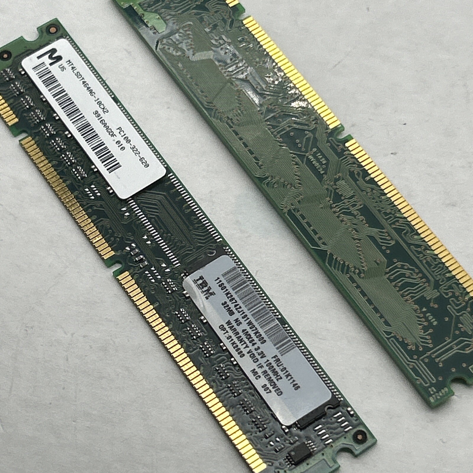 NEW MICRON 32MB 168Pin SDRAM DIMM PC100 Memory PC-100 MT4LSDT464AG-10CX2