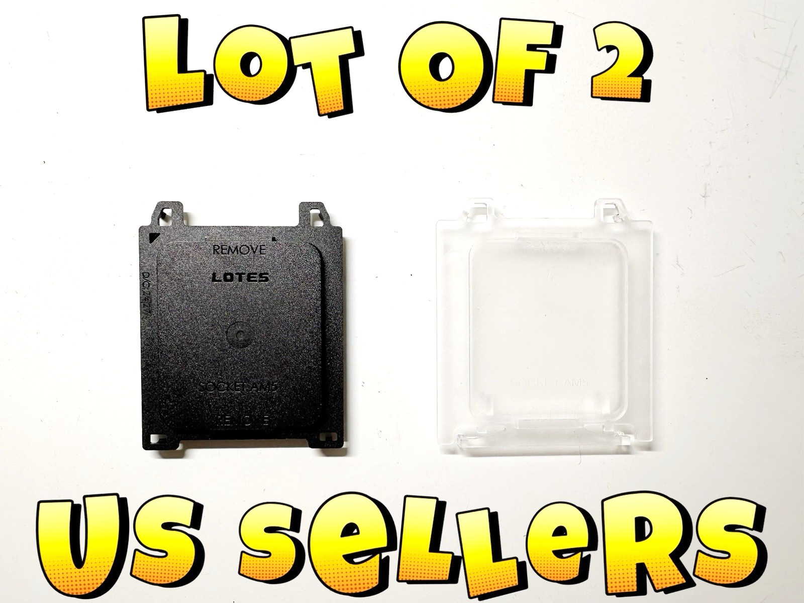 🔥LOT OF 2 Brand New LOTES Motherboards AMD CPU Socket Ryzen AM5 Cover Protector