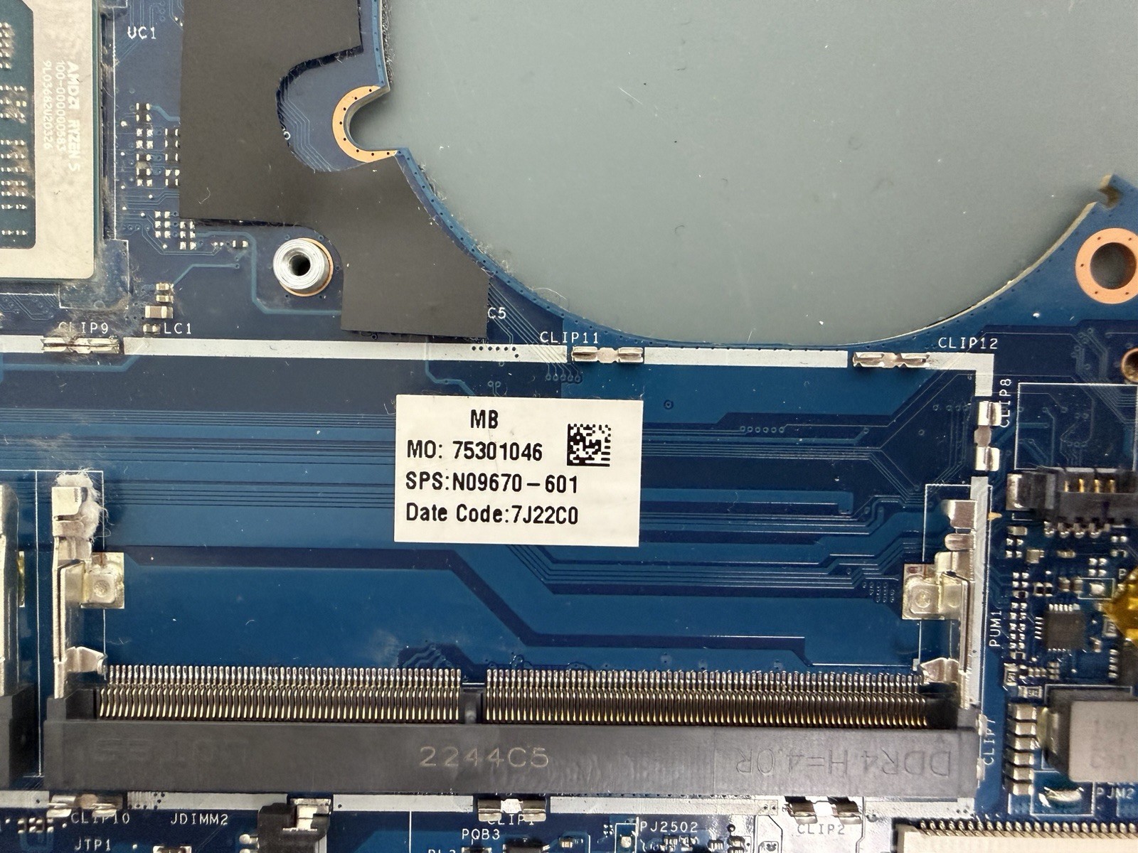 N09670-601 Hp AMD Ryzen 5 5625U WIN Motherboard 15-EY0013DX For parts