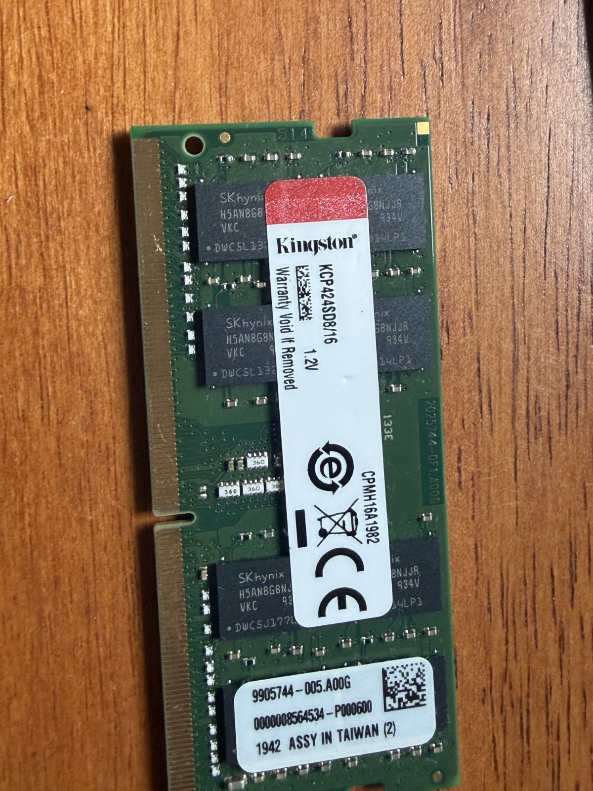 Kingston KCP426SS8/16 16 GB SoDIMM DDR4